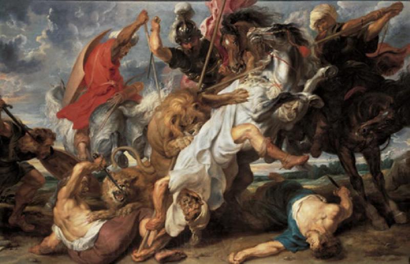 Peter Paul Rubens TheLion Hunt (mk01) Germany oil painting art